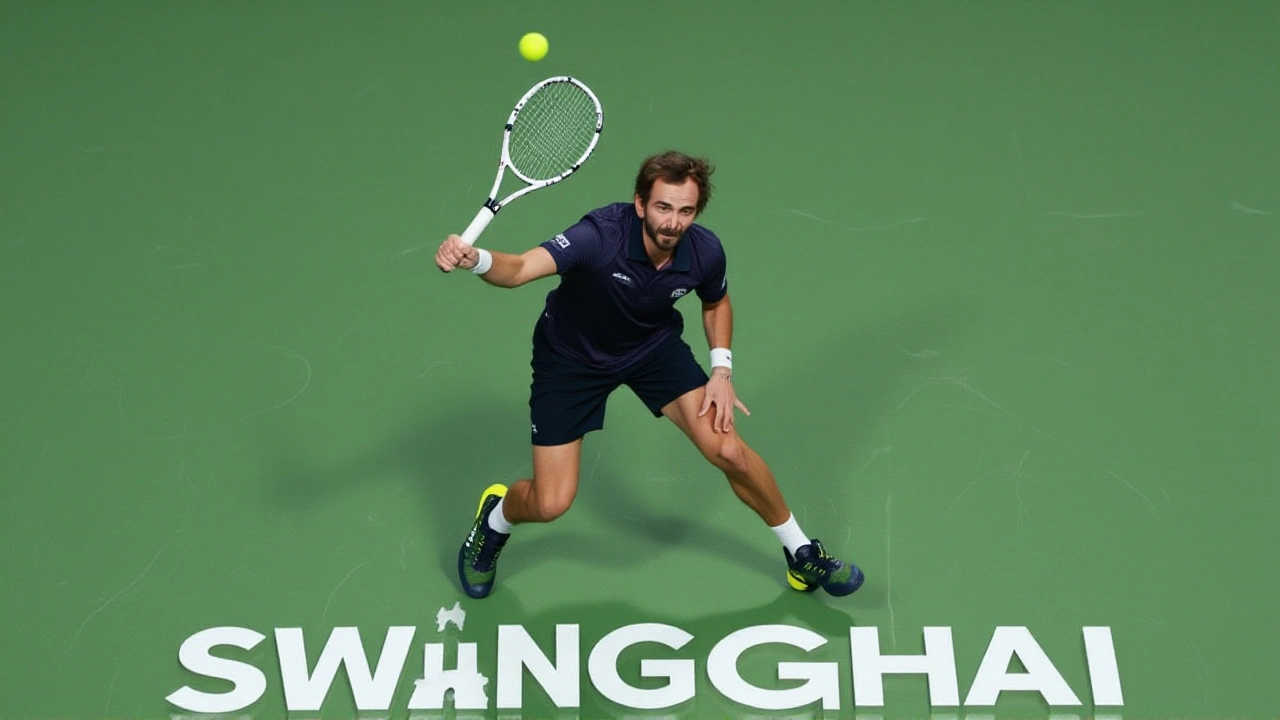 Espectador lanza botella y detiene cuartos de Medvedev vs De Minaur en Shanghai